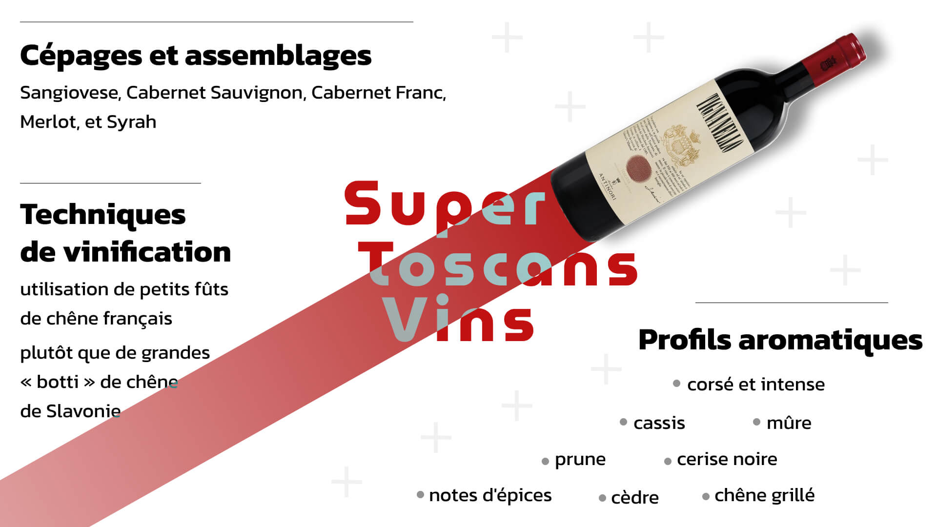 Caractéristiques principales des super toscans